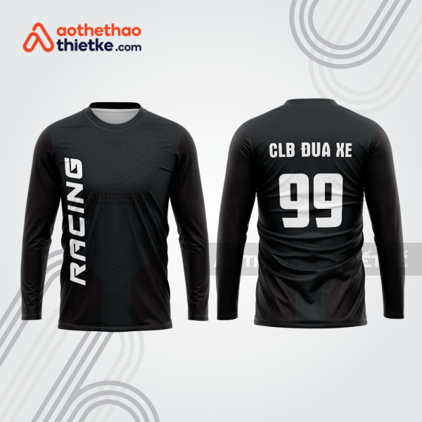 Mẫu thiết kế áo đồng phục dài tay đội đua xe mô tô & ô tô đẹp mtb110
