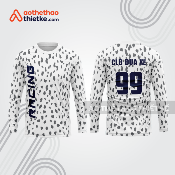 Mẫu thiết kế áo đồng phục dài tay đội đua xe mô tô & ô tô đẹp mtb113