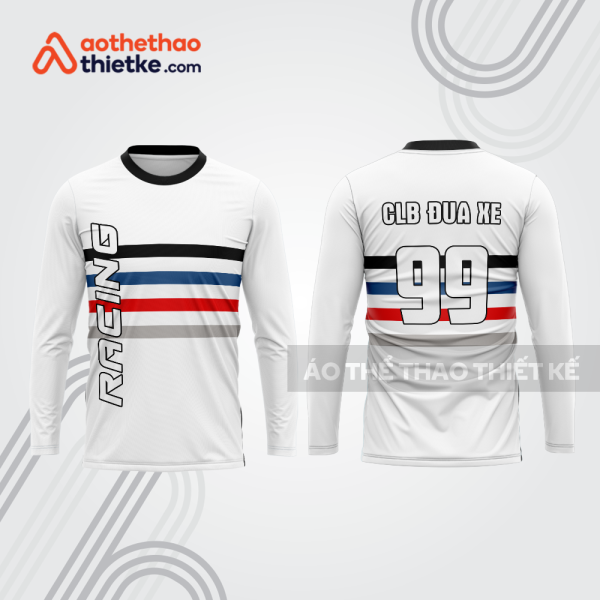 Mẫu thiết kế áo đồng phục dài tay đội đua xe mô tô & ô tô đẹp mtb115
