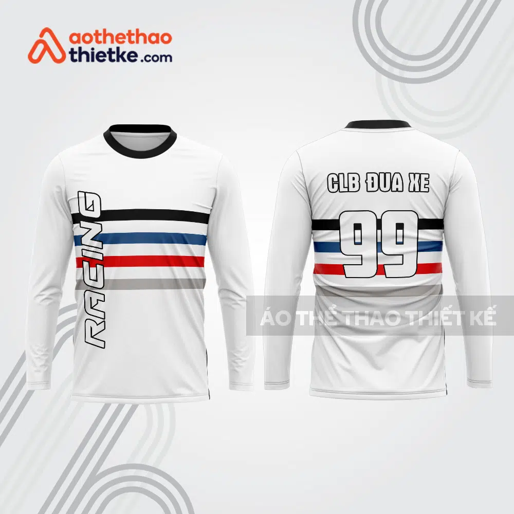 Mẫu thiết kế áo đồng phục dài tay đội đua xe mô tô & ô tô đẹp mtb115