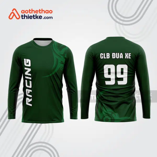 Mẫu thiết kế áo đồng phục dài tay đội đua xe mô tô & ô tô đẹp mtb116