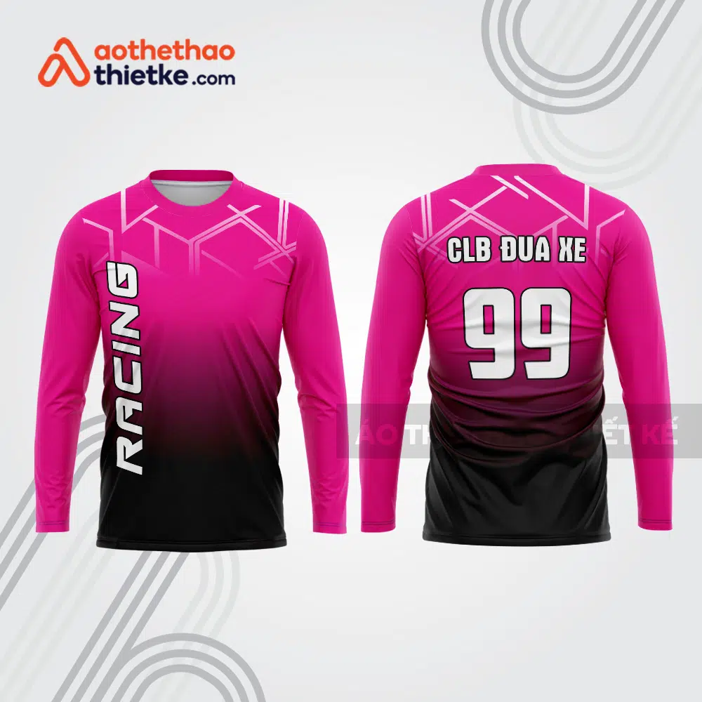 Mẫu thiết kế áo đồng phục dài tay đội đua xe mô tô & ô tô đẹp mtb12