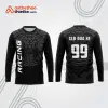 Mẫu thiết kế áo đồng phục dài tay đội đua xe mô tô & ô tô đẹp mtb123