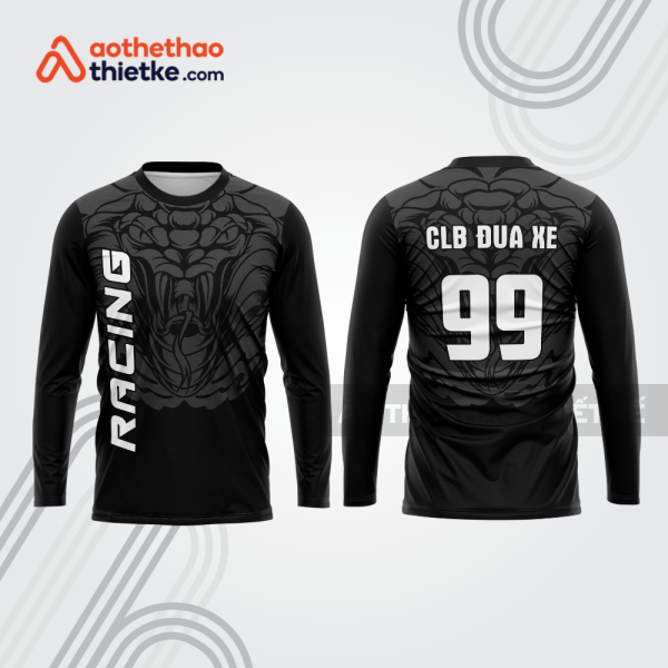 Mẫu thiết kế áo đồng phục dài tay đội đua xe mô tô & ô tô đẹp mtb123