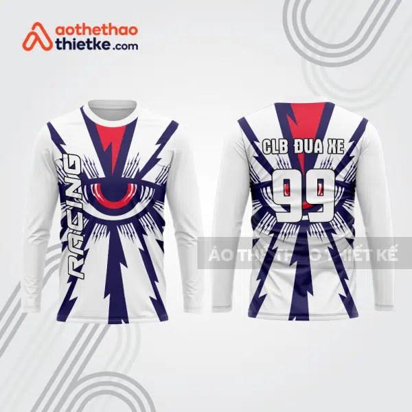 Mẫu thiết kế áo đồng phục dài tay đội đua xe mô tô & ô tô đẹp mtb125