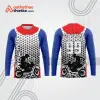 Mẫu thiết kế áo đồng phục dài tay đội đua xe mô tô & ô tô đẹp mtb129