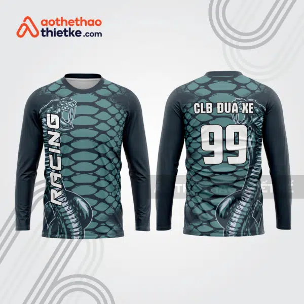 Mẫu thiết kế áo đồng phục dài tay đội đua xe mô tô & ô tô đẹp mtb132