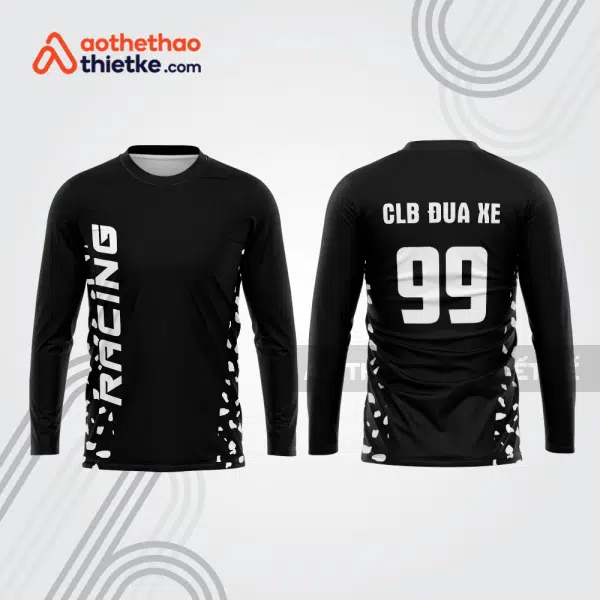 Mẫu thiết kế áo đồng phục dài tay đội đua xe mô tô & ô tô đẹp mtb134