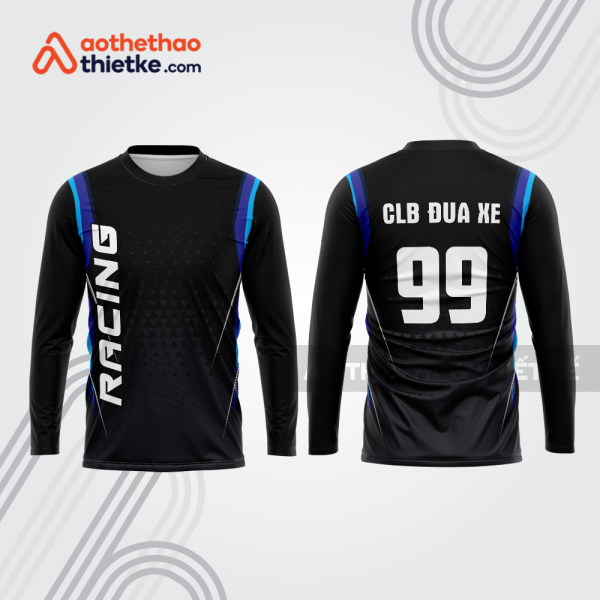 Mẫu thiết kế áo đồng phục dài tay đội đua xe mô tô & ô tô đẹp mtb137