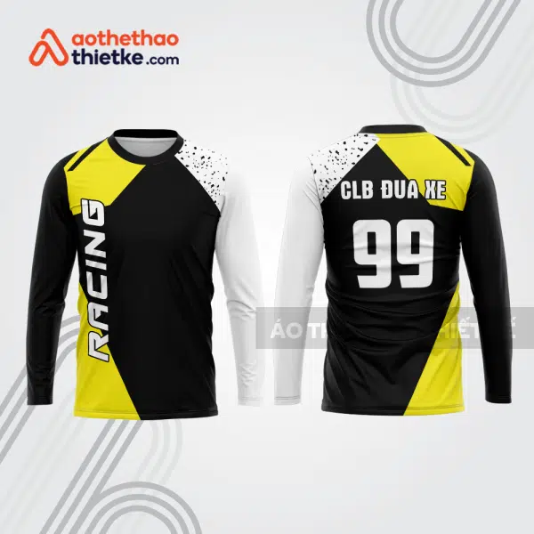 Mẫu thiết kế áo đồng phục dài tay đội đua xe mô tô & ô tô đẹp mtb139