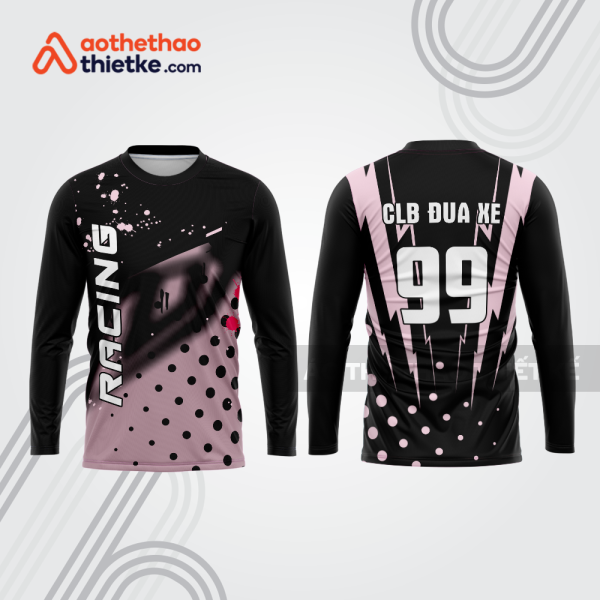 Mẫu thiết kế áo đồng phục dài tay đội đua xe mô tô & ô tô đẹp mtb14