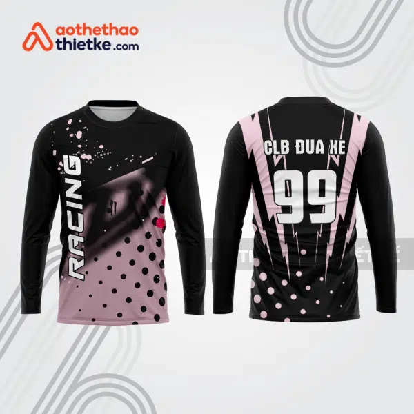 Mẫu thiết kế áo đồng phục dài tay đội đua xe mô tô & ô tô đẹp mtb14