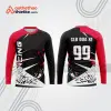 Mẫu thiết kế áo đồng phục dài tay đội đua xe mô tô & ô tô đẹp mtb142
