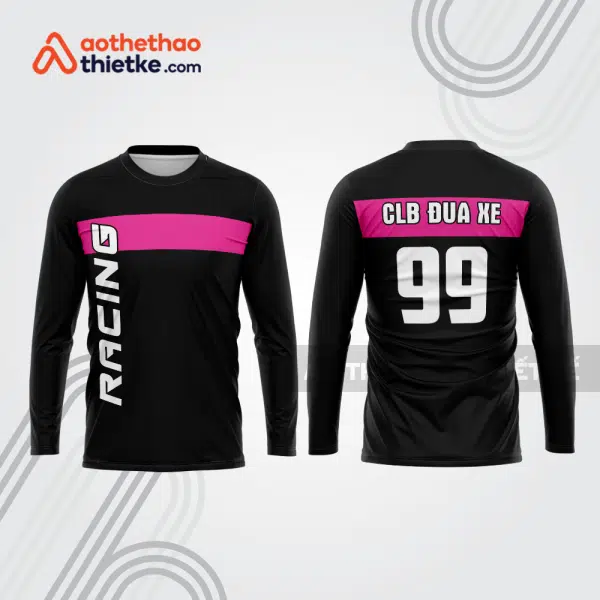 Mẫu thiết kế áo đồng phục dài tay đội đua xe mô tô & ô tô đẹp mtb144