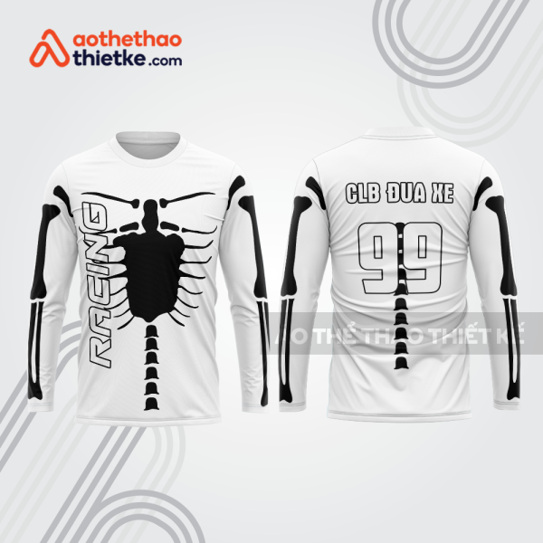 Mẫu thiết kế áo đồng phục dài tay đội đua xe mô tô & ô tô đẹp mtb146