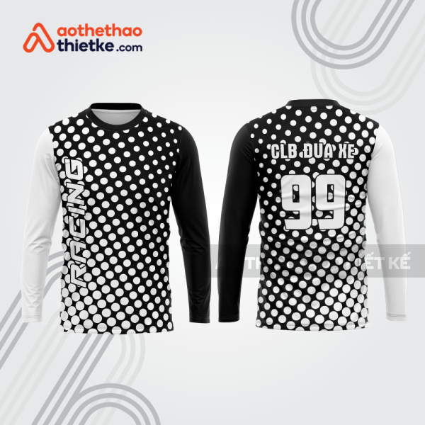 Mẫu thiết kế áo đồng phục dài tay đội đua xe mô tô & ô tô đẹp mtb147