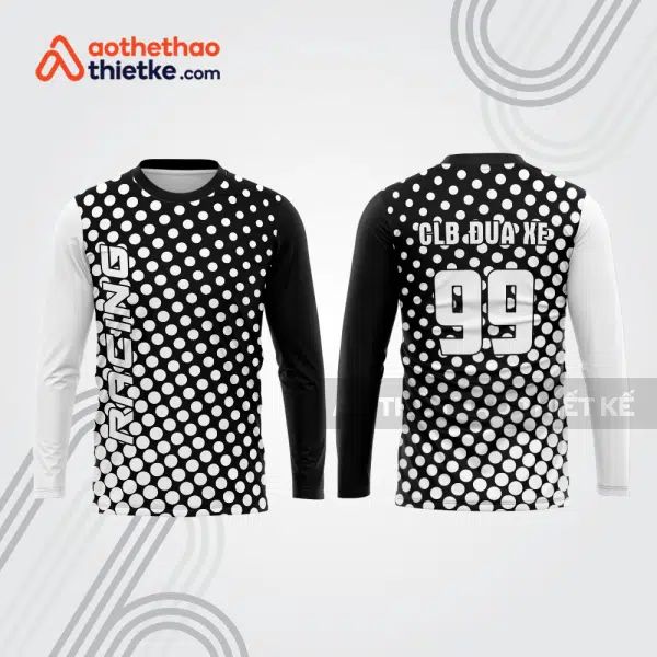 Mẫu thiết kế áo đồng phục dài tay đội đua xe mô tô & ô tô đẹp mtb147