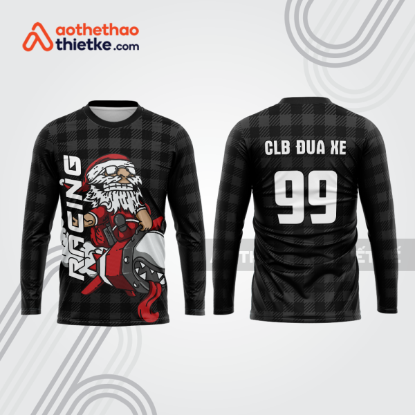 Mẫu thiết kế áo đồng phục dài tay đội đua xe mô tô & ô tô đẹp mtb148