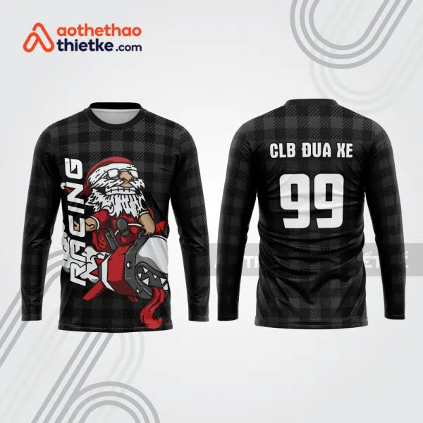 Mẫu thiết kế áo đồng phục dài tay đội đua xe mô tô & ô tô đẹp mtb148