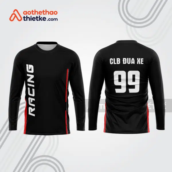 Mẫu thiết kế áo đồng phục dài tay đội đua xe mô tô & ô tô đẹp mtb149