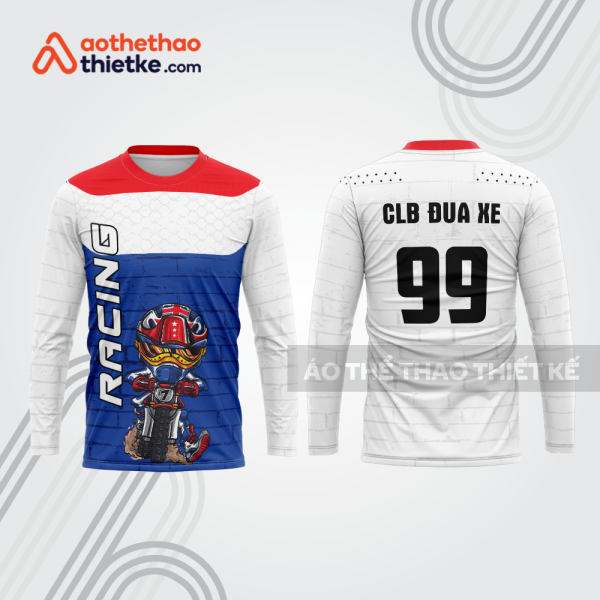 Mẫu thiết kế áo đồng phục dài tay đội đua xe mô tô & ô tô đẹp mtb151