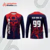 Mẫu thiết kế áo đồng phục dài tay đội đua xe mô tô & ô tô đẹp mtb152