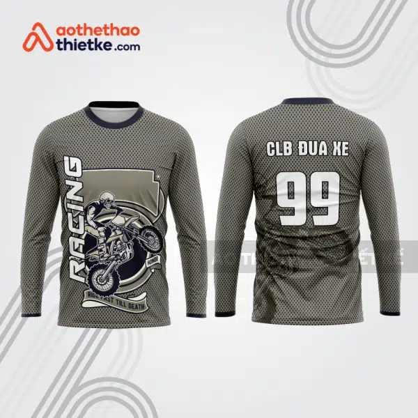 Mẫu thiết kế áo đồng phục dài tay đội đua xe mô tô & ô tô đẹp mtb154