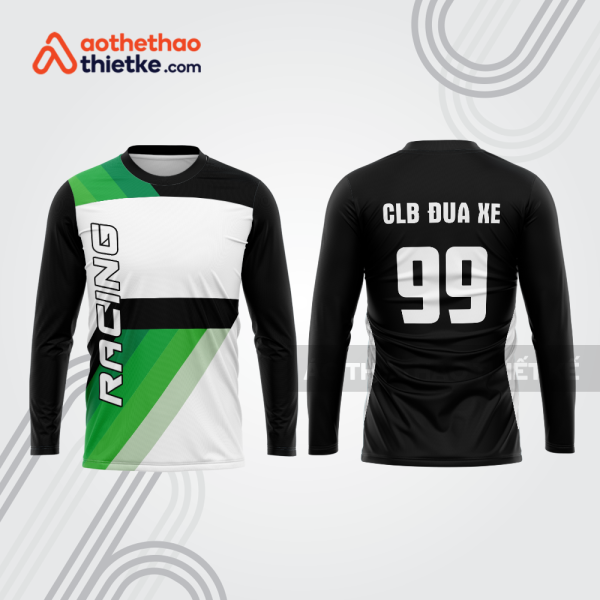 Mẫu thiết kế áo đồng phục dài tay đội đua xe mô tô & ô tô đẹp mtb158