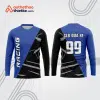 Mẫu thiết kế áo đồng phục dài tay đội đua xe mô tô & ô tô đẹp mtb161