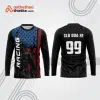 Mẫu thiết kế áo đồng phục dài tay đội đua xe mô tô & ô tô đẹp mtb164