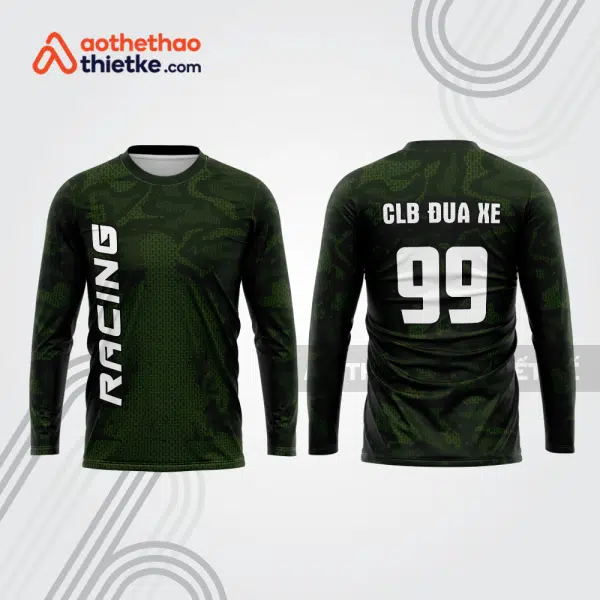 Mẫu thiết kế áo đồng phục dài tay đội đua xe mô tô & ô tô đẹp mtb165