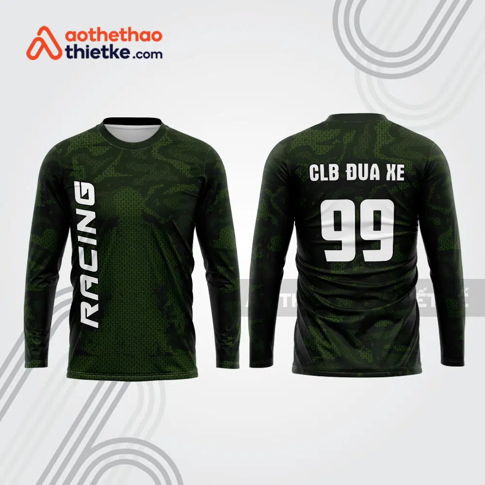 Mẫu thiết kế áo đồng phục dài tay đội đua xe mô tô & ô tô đẹp mtb165