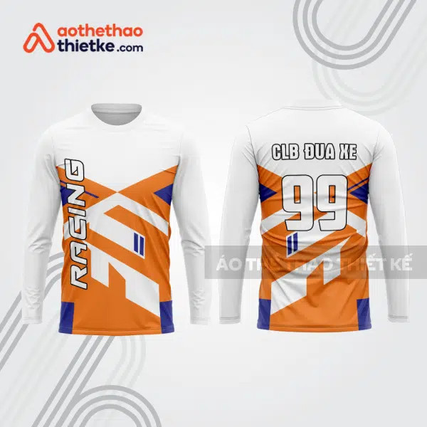 Mẫu thiết kế áo đồng phục dài tay đội đua xe mô tô & ô tô đẹp mtb170