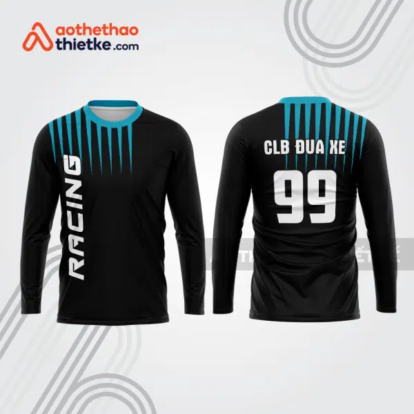 Mẫu thiết kế áo đồng phục dài tay đội đua xe mô tô & ô tô đẹp mtb177
