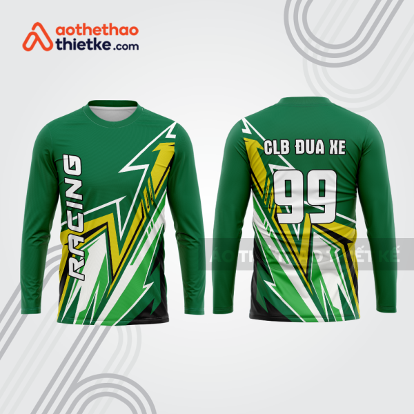 Mẫu thiết kế áo đồng phục dài tay đội đua xe mô tô & ô tô đẹp mtb178