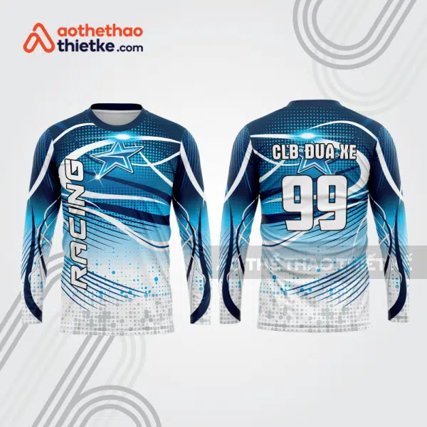 Mẫu thiết kế áo đồng phục dài tay đội đua xe mô tô & ô tô đẹp mtb183