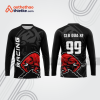 Mẫu thiết kế áo đồng phục dài tay đội đua xe mô tô & ô tô đẹp mtb192