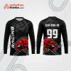 Mẫu thiết kế áo đồng phục dài tay đội đua xe mô tô & ô tô đẹp mtb192