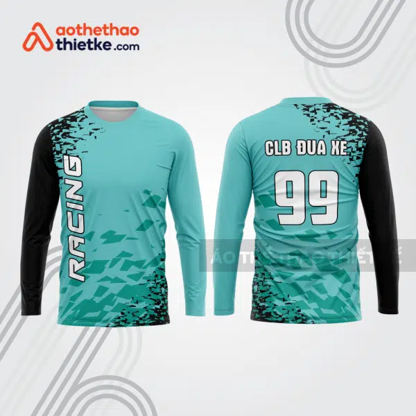 Mẫu thiết kế áo đồng phục dài tay đội đua xe mô tô & ô tô đẹp mtb195
