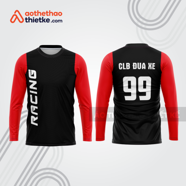 Mẫu thiết kế áo đồng phục dài tay đội đua xe mô tô & ô tô đẹp mtb2