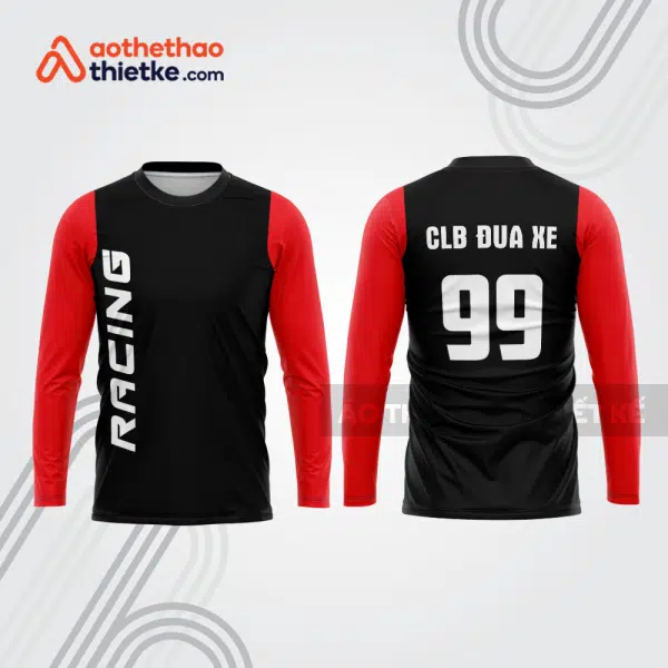 Mẫu thiết kế áo đồng phục dài tay đội đua xe mô tô & ô tô đẹp mtb2