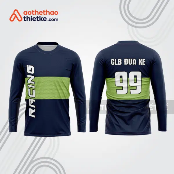 Mẫu thiết kế áo đồng phục dài tay đội đua xe mô tô & ô tô đẹp mtb20