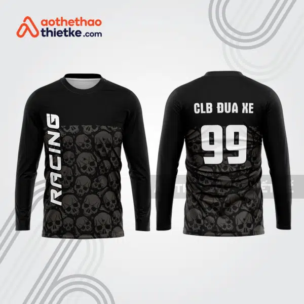 Mẫu thiết kế áo đồng phục dài tay đội đua xe mô tô & ô tô đẹp mtb206