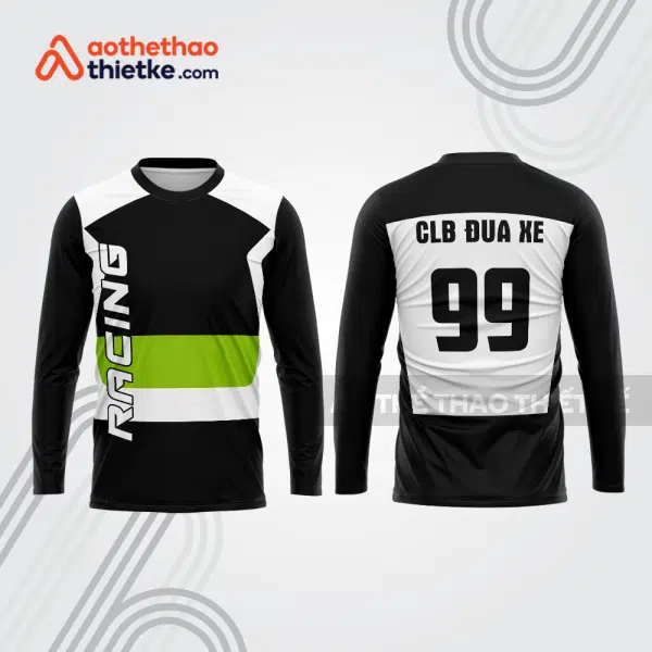 Mẫu thiết kế áo đồng phục dài tay đội đua xe mô tô & ô tô đẹp mtb207