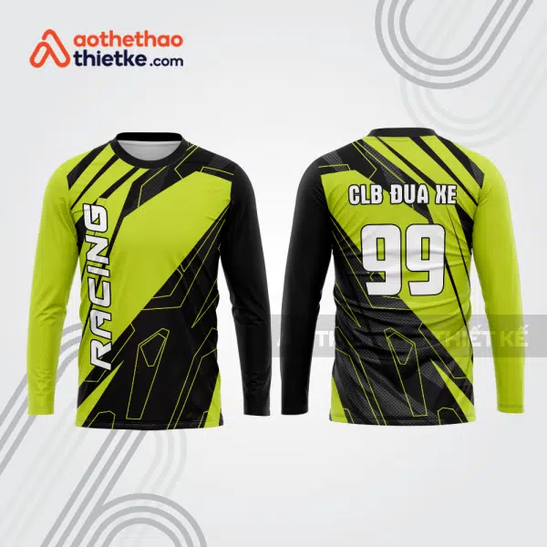 Mẫu thiết kế áo đồng phục dài tay đội đua xe mô tô & ô tô đẹp mtb208