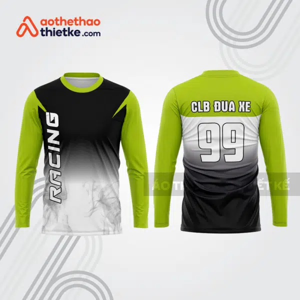 Mẫu thiết kế áo đồng phục dài tay đội đua xe mô tô & ô tô đẹp mtb211