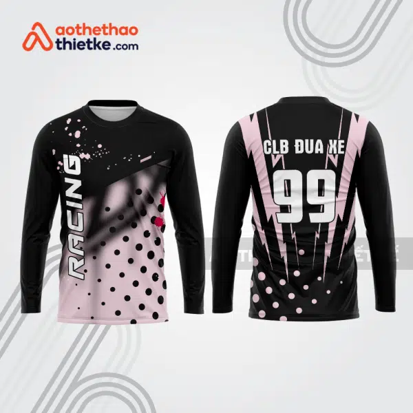 Mẫu thiết kế áo đồng phục dài tay đội đua xe mô tô & ô tô đẹp mtb216