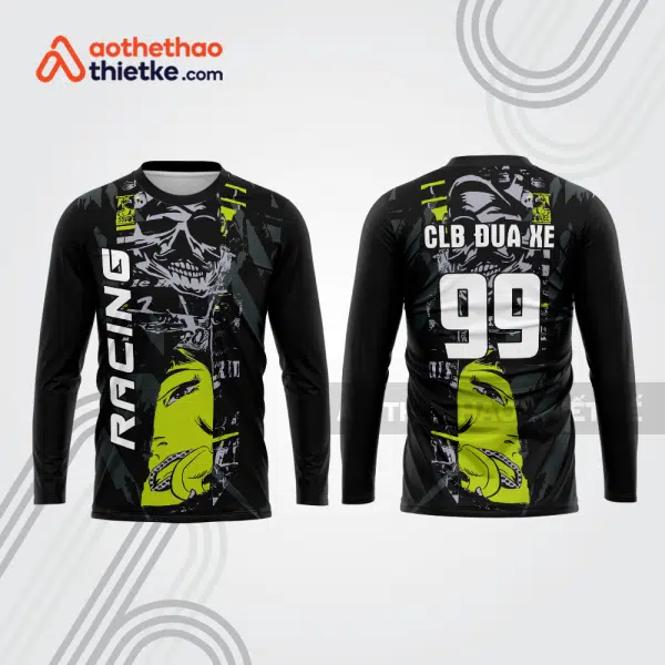 Mẫu thiết kế áo đồng phục dài tay đội đua xe mô tô & ô tô đẹp mtb217