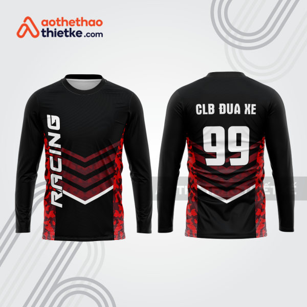 Mẫu thiết kế áo đồng phục dài tay đội đua xe mô tô & ô tô đẹp mtb218