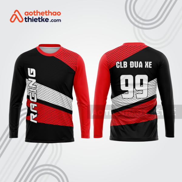 Mẫu thiết kế áo đồng phục dài tay đội đua xe mô tô & ô tô đẹp mtb24